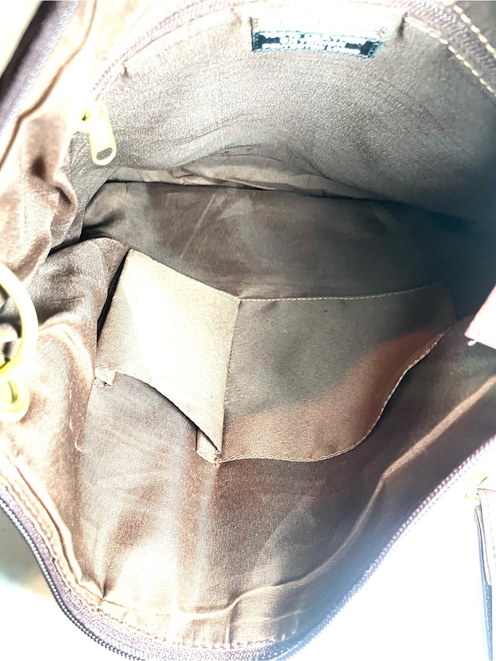 Great American Leather Works Brown 100% Genuine Leather Crossbody Shoulder Bag - Picture 10 of 13